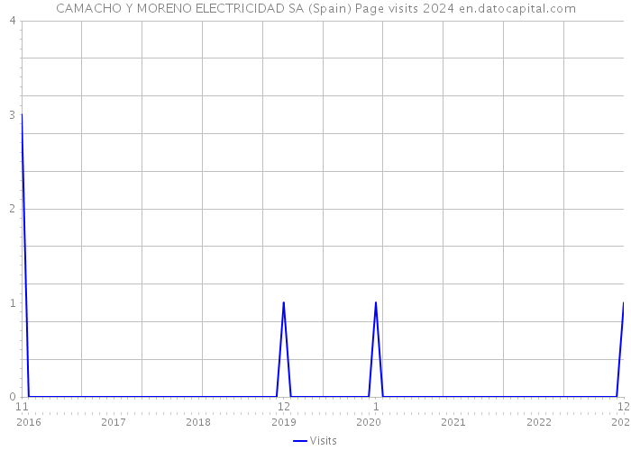 CAMACHO Y MORENO ELECTRICIDAD SA (Spain) Page visits 2024 