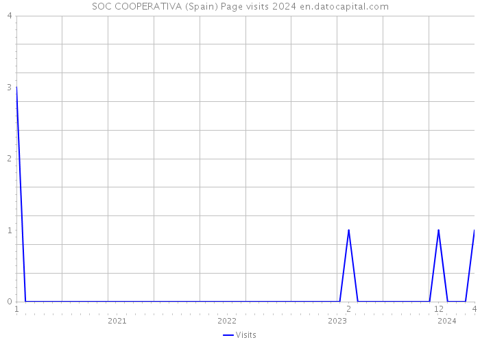 SOC COOPERATIVA (Spain) Page visits 2024 