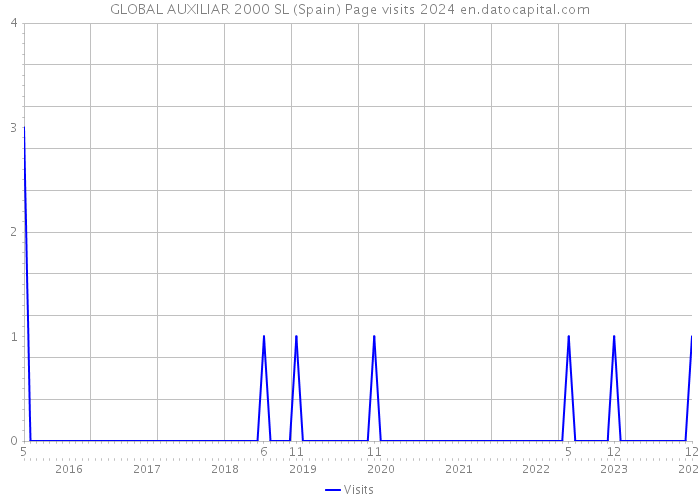 GLOBAL AUXILIAR 2000 SL (Spain) Page visits 2024 