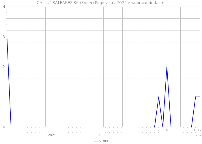 GALLUP BALEARES SA (Spain) Page visits 2024 