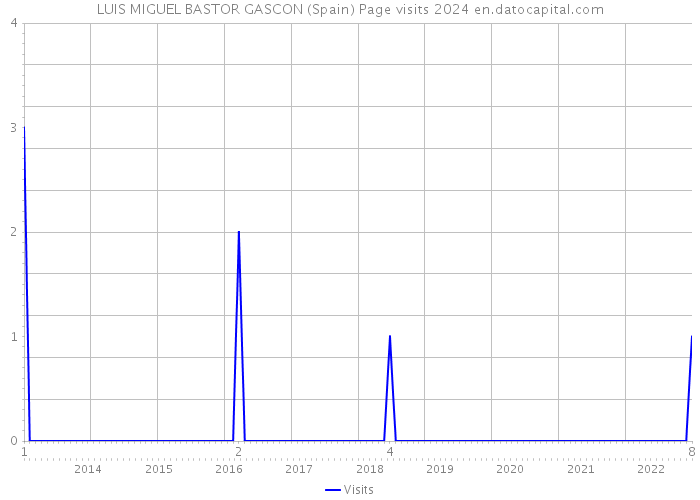 LUIS MIGUEL BASTOR GASCON (Spain) Page visits 2024 