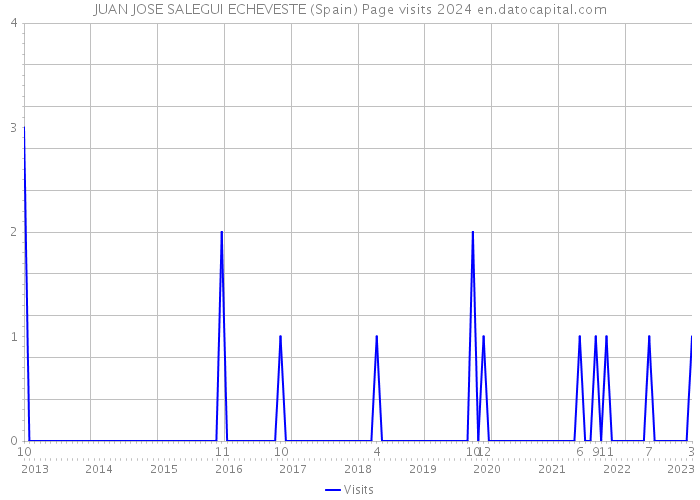 JUAN JOSE SALEGUI ECHEVESTE (Spain) Page visits 2024 