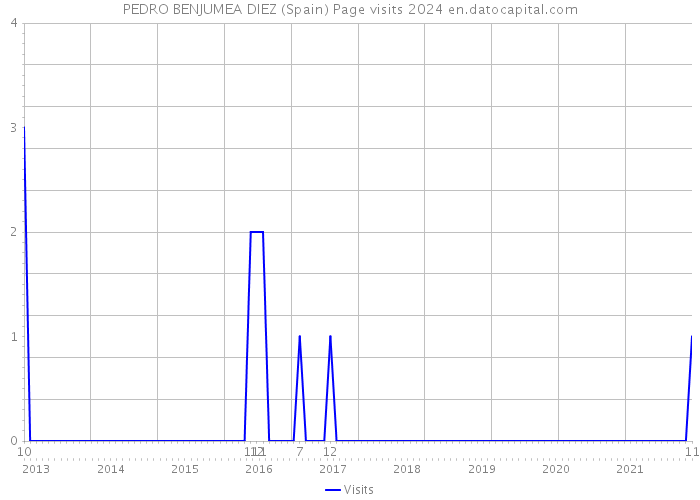 PEDRO BENJUMEA DIEZ (Spain) Page visits 2024 