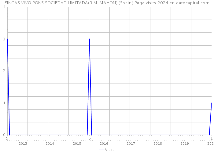 FINCAS VIVO PONS SOCIEDAD LIMITADA(R.M. MAHON) (Spain) Page visits 2024 