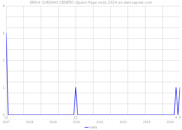 ERIKA GURDIAN CEDEÑO (Spain) Page visits 2024 