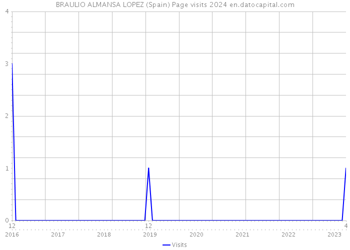 BRAULIO ALMANSA LOPEZ (Spain) Page visits 2024 