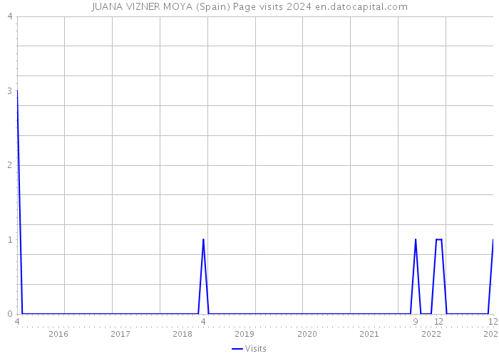 JUANA VIZNER MOYA (Spain) Page visits 2024 