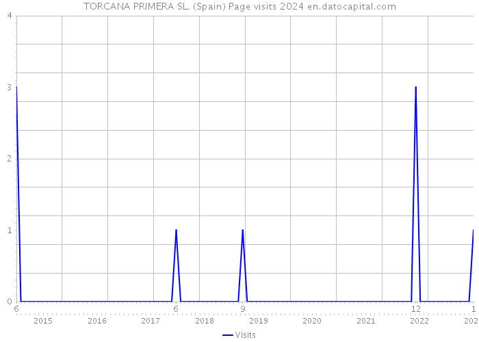 TORCANA PRIMERA SL. (Spain) Page visits 2024 