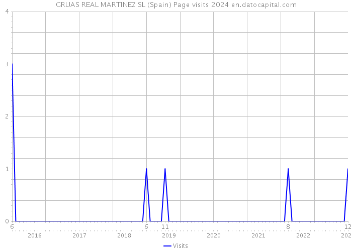 GRUAS REAL MARTINEZ SL (Spain) Page visits 2024 
