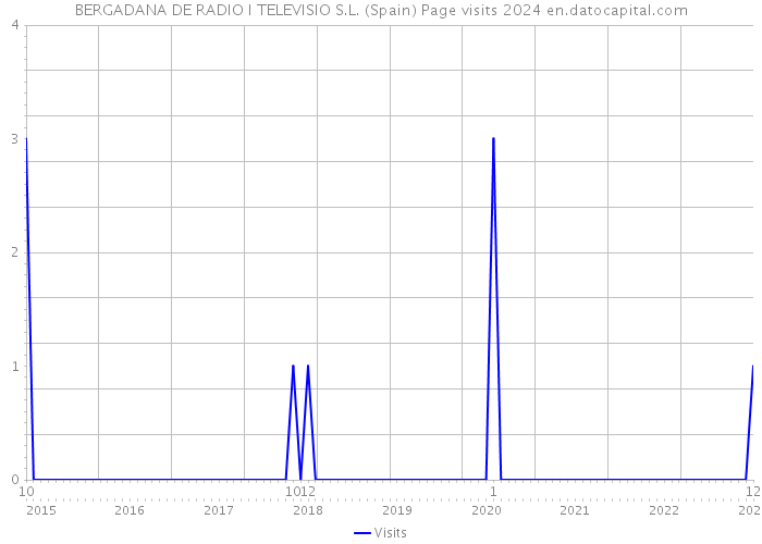 BERGADANA DE RADIO I TELEVISIO S.L. (Spain) Page visits 2024 