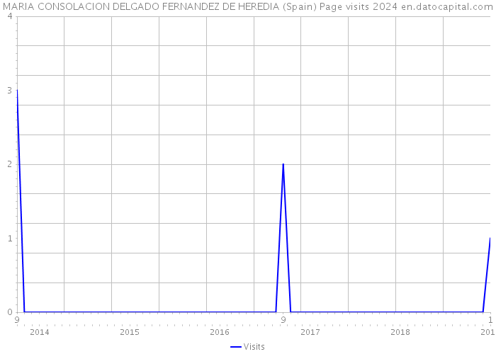 MARIA CONSOLACION DELGADO FERNANDEZ DE HEREDIA (Spain) Page visits 2024 