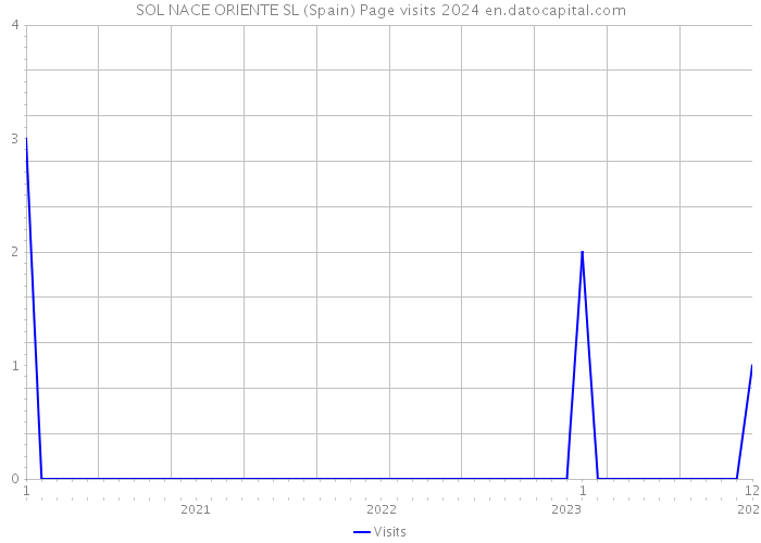 SOL NACE ORIENTE SL (Spain) Page visits 2024 