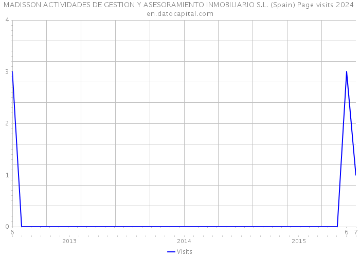 MADISSON ACTIVIDADES DE GESTION Y ASESORAMIENTO INMOBILIARIO S.L. (Spain) Page visits 2024 