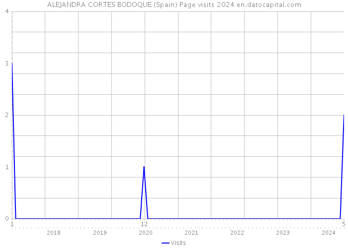 ALEJANDRA CORTES BODOQUE (Spain) Page visits 2024 