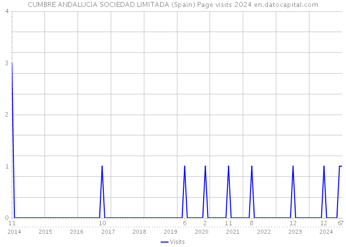 CUMBRE ANDALUCIA SOCIEDAD LIMITADA (Spain) Page visits 2024 