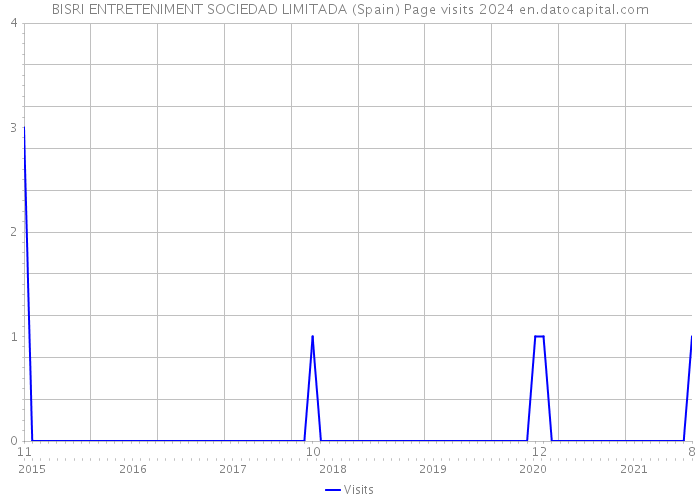 BISRI ENTRETENIMENT SOCIEDAD LIMITADA (Spain) Page visits 2024 