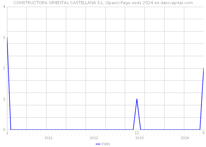 CONSTRUCTORA ORIENTAL CASTELLANA S.L. (Spain) Page visits 2024 