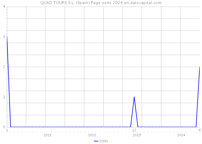 QUAD TOURS S.L. (Spain) Page visits 2024 