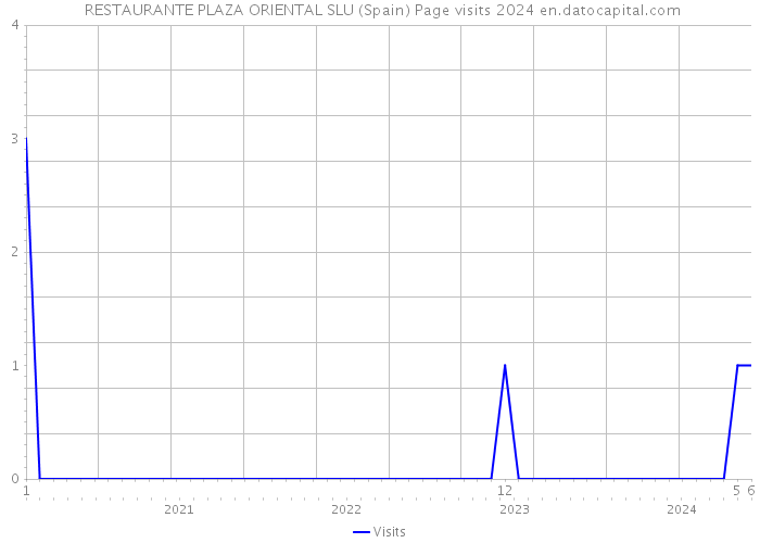  RESTAURANTE PLAZA ORIENTAL SLU (Spain) Page visits 2024 