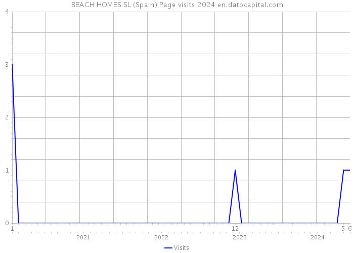 BEACH HOMES SL (Spain) Page visits 2024 