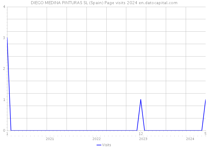 DIEGO MEDINA PINTURAS SL (Spain) Page visits 2024 