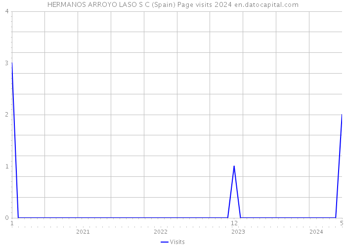 HERMANOS ARROYO LASO S C (Spain) Page visits 2024 