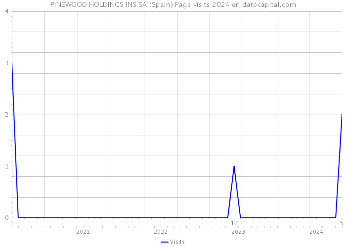 PINEWOOD HOLDINGS INS.SA (Spain) Page visits 2024 