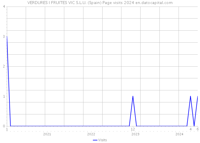 VERDURES I FRUITES VIC S.L.U. (Spain) Page visits 2024 