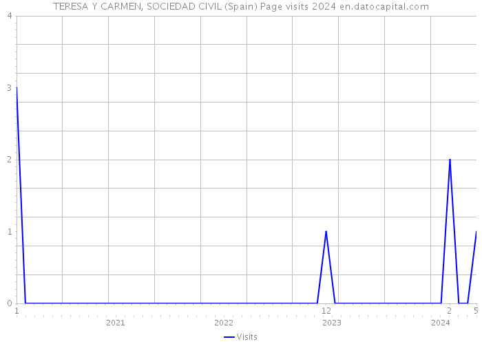 TERESA Y CARMEN, SOCIEDAD CIVIL (Spain) Page visits 2024 