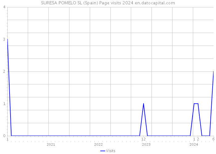 SURESA POMELO SL (Spain) Page visits 2024 