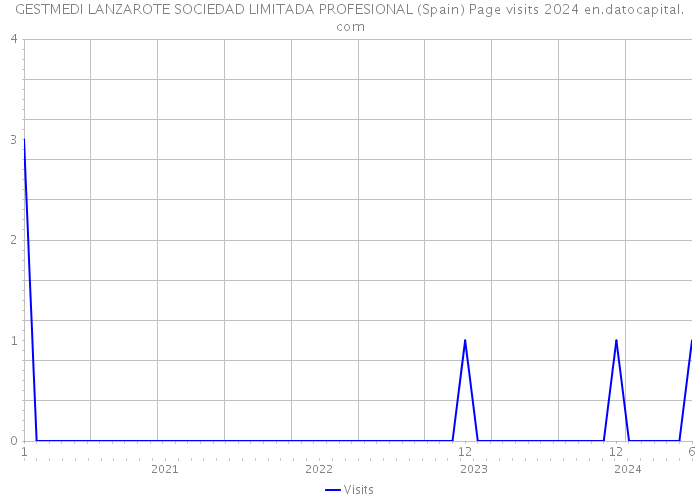 GESTMEDI LANZAROTE SOCIEDAD LIMITADA PROFESIONAL (Spain) Page visits 2024 