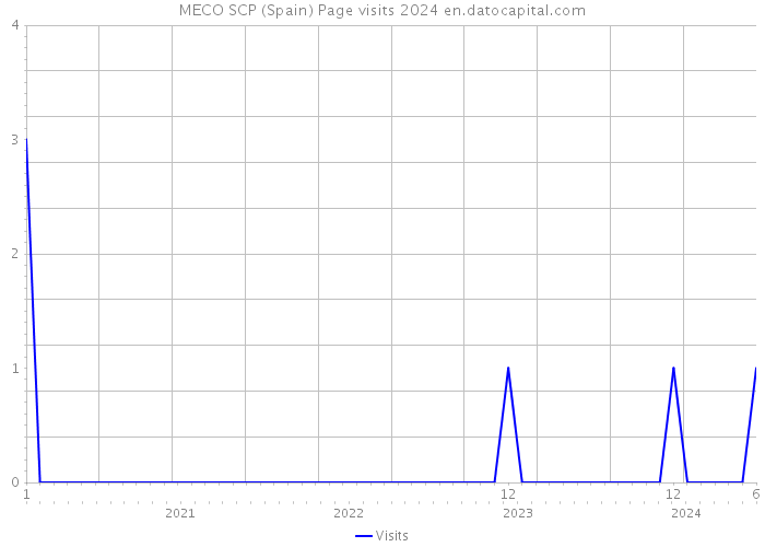 MECO SCP (Spain) Page visits 2024 