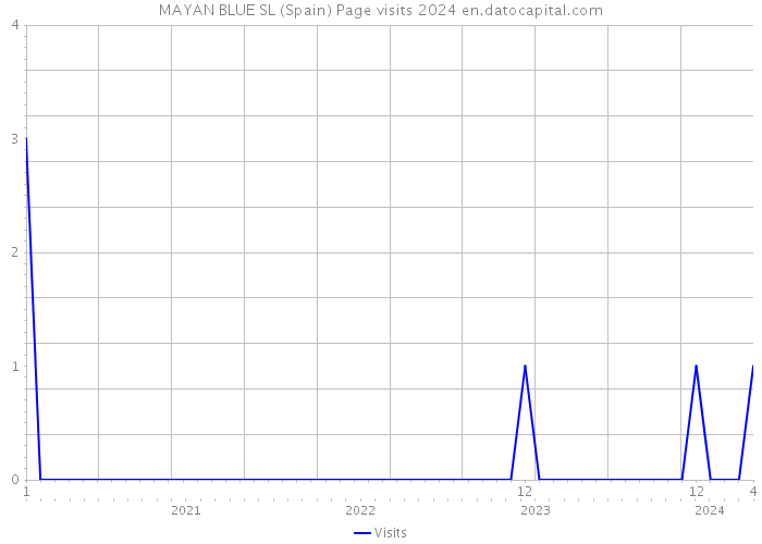 MAYAN BLUE SL (Spain) Page visits 2024 