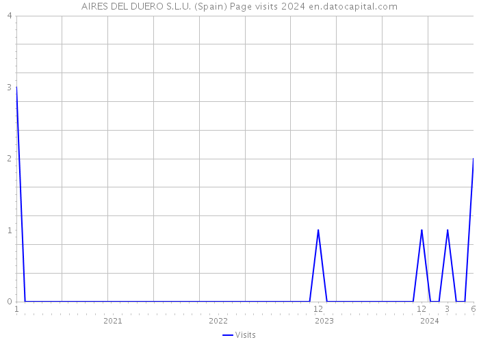 AIRES DEL DUERO S.L.U. (Spain) Page visits 2024 