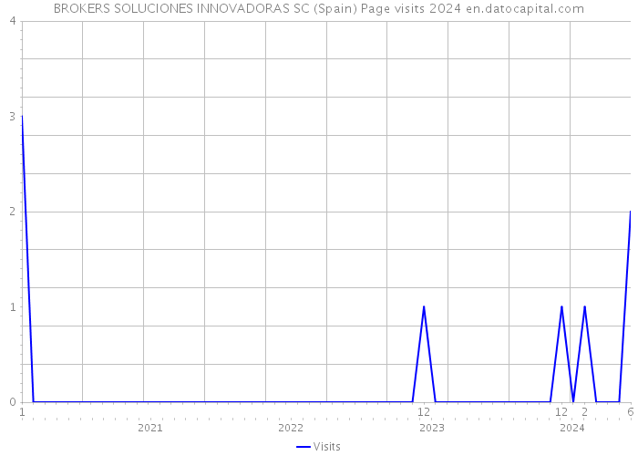 BROKERS SOLUCIONES INNOVADORAS SC (Spain) Page visits 2024 