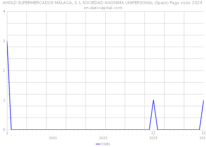 AHOLD SUPERMERCADOS MÁLAGA, S. L SOCIEDAD ANONIMA UNIPERSONAL (Spain) Page visits 2024 