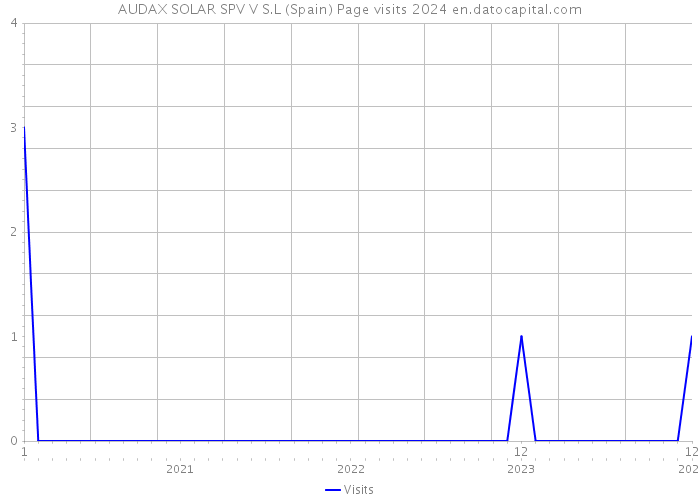 AUDAX SOLAR SPV V S.L (Spain) Page visits 2024 