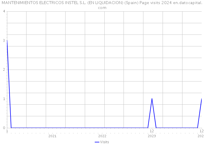 MANTENIMIENTOS ELECTRICOS INSTEL S.L. (EN LIQUIDACION) (Spain) Page visits 2024 