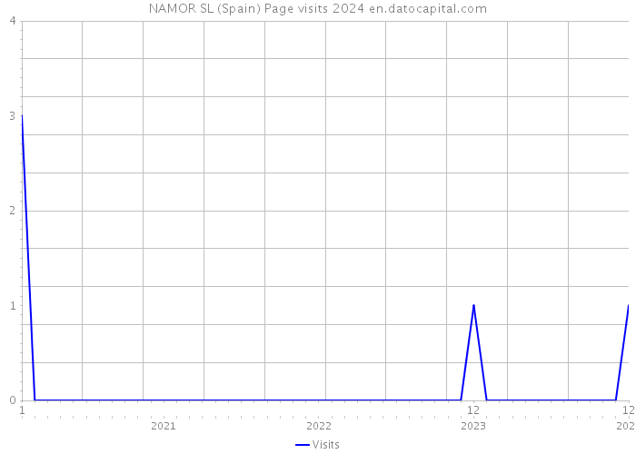 NAMOR SL (Spain) Page visits 2024 