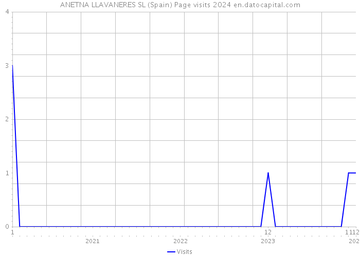 ANETNA LLAVANERES SL (Spain) Page visits 2024 