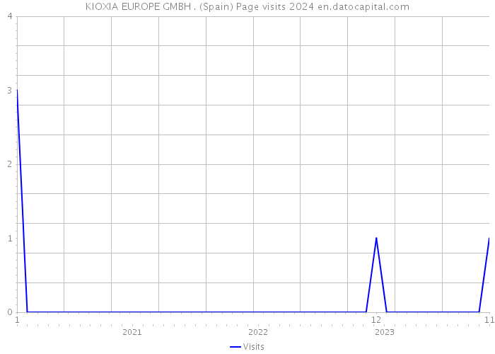 KIOXIA EUROPE GMBH . (Spain) Page visits 2024 