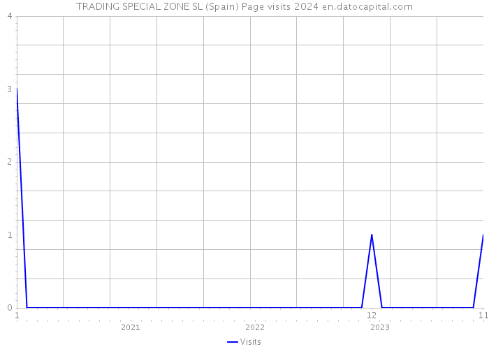 TRADING SPECIAL ZONE SL (Spain) Page visits 2024 
