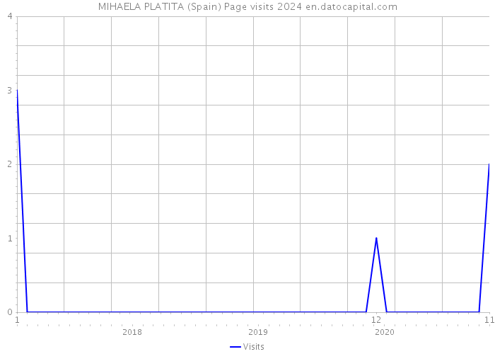 MIHAELA PLATITA (Spain) Page visits 2024 