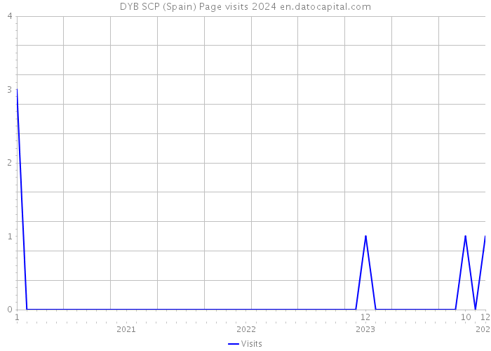 DYB SCP (Spain) Page visits 2024 