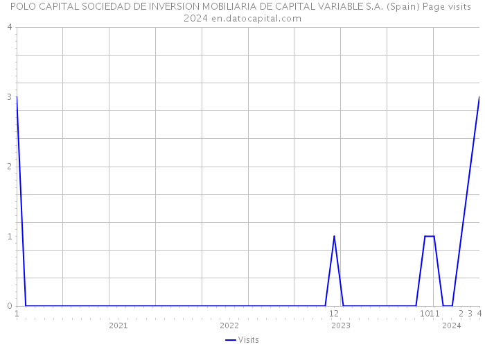 POLO CAPITAL SOCIEDAD DE INVERSION MOBILIARIA DE CAPITAL VARIABLE S.A. (Spain) Page visits 2024 
