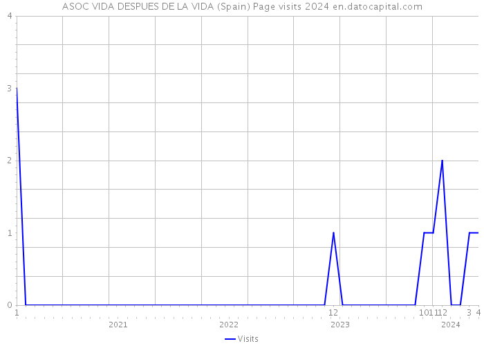 ASOC VIDA DESPUES DE LA VIDA (Spain) Page visits 2024 