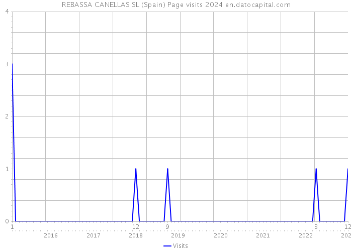 REBASSA CANELLAS SL (Spain) Page visits 2024 