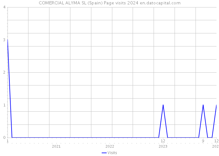 COMERCIAL ALYMA SL (Spain) Page visits 2024 