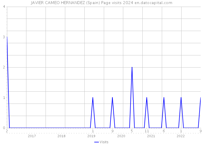JAVIER CAMEO HERNANDEZ (Spain) Page visits 2024 