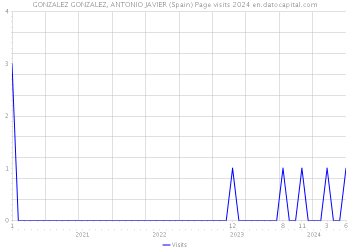 GONZALEZ GONZALEZ, ANTONIO JAVIER (Spain) Page visits 2024 